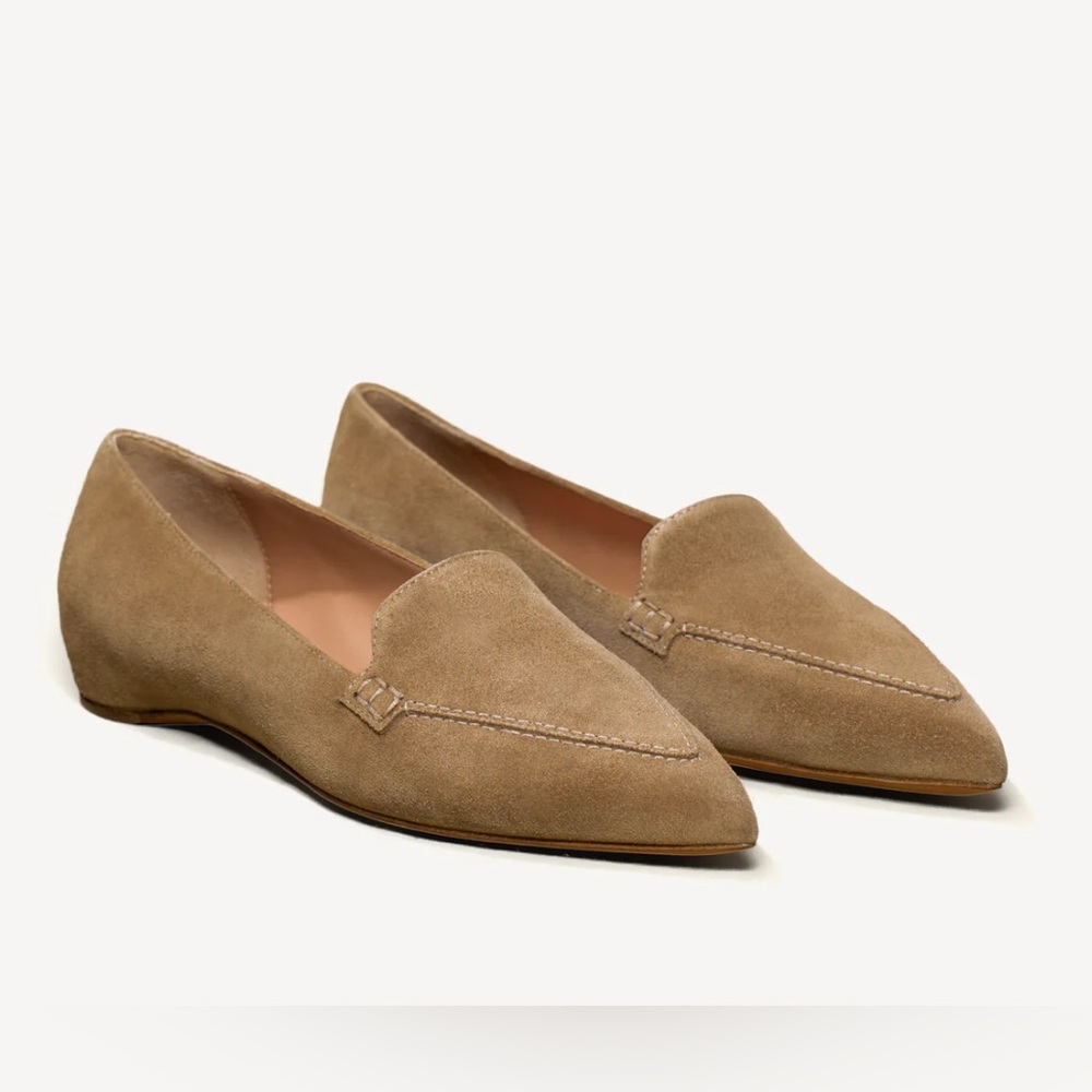 M. Gemi Gia suede flats 37.5 (rrp $248)